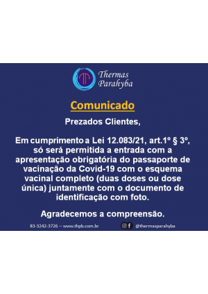 Passaporte da Vacina - Lei 12.083/21